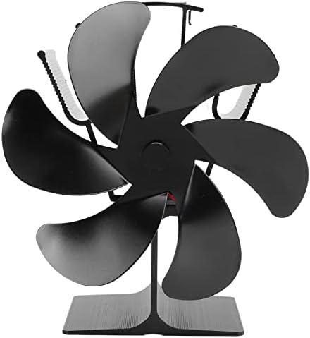 Ventilator peći 9385 4 inča promjera 165 mm sa 6 lopatica, Samopokretanjem i otpornošću na visoke temperature za kamin