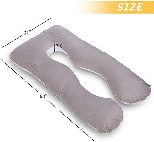 MEIZ jastuci za trudnoću, jastuci za trudnoću od 60 za spavanje - jastuk za trudnice - jastuk cijelog tijela s pokrovom za pranje za
