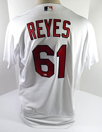 2017 St. Louis Cardinals Alex Reyes 61 Igra izdana POS Upotrijebljeni bijeli Jersey 48 0 - Igra korištena MLB dresova
