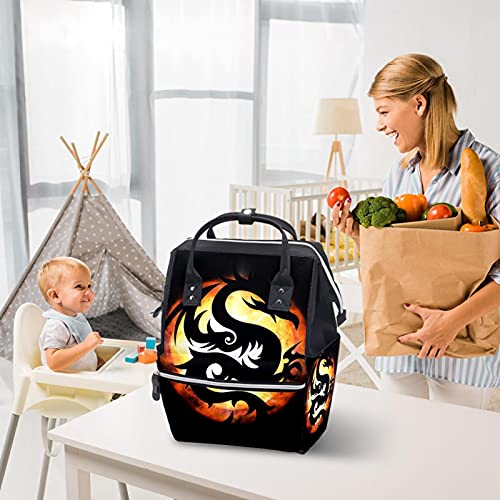 Dragon pelene torbe torbe mame ruksak veliki kapacitet za pelene torbe za njegu za njegu bebe