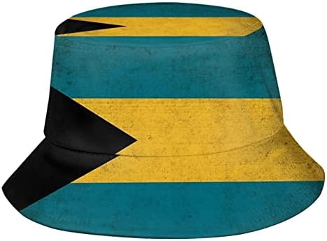 Slatke Bahame zastave kante šeširi modno sunce pakiranje na otvorenom Bahamijskom ribarskom šeširu za žene i muškarce
