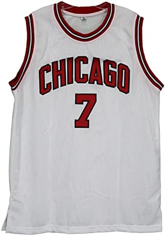 Toni Kukoc Chicago Bulls potpisali su autogramirani bijeli 7 Custom Jersey Beckett Svjedok certifikata
