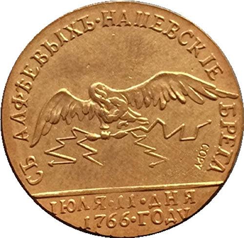 24 - K Zlatna ruska kovanica 1766 22 mm Kopija Copysouvenir Novelty Coin Coin Poklon