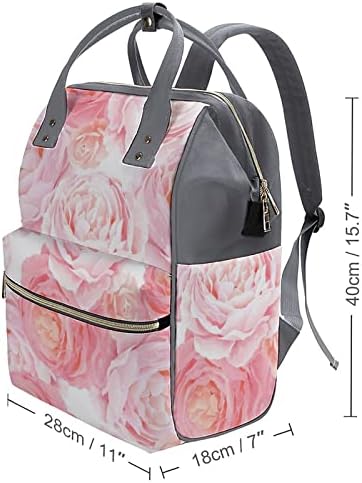 Elegancija boja ružičaste ruže pelena vrećica ruksak vodootporna mamina torba Veliki kapacitet ruksak
