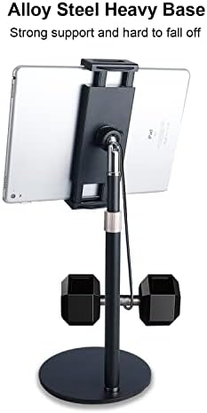 Držač stajališta za tablete moneer, podesivi stalak za iPad za stol, debeli kućišta za tablet i telefon kompatibilan s tabletom od