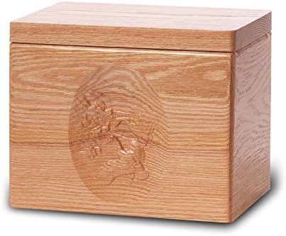 Kremacija urn - Standardno hrastovo drvo - rezbarenje gusaka