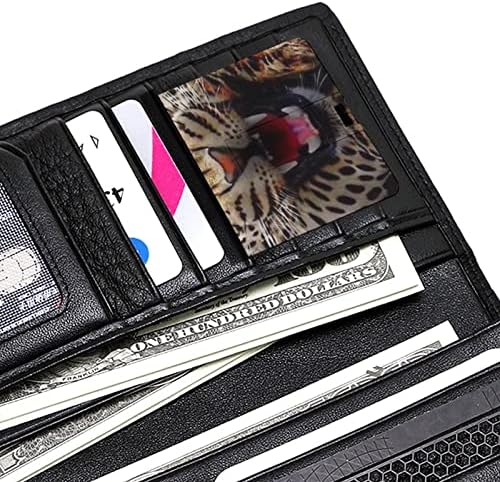 Ljuti leopard kreditna banka kartica USB flash pokreće prijenosni memorijski štap za pohranu tipki 64g