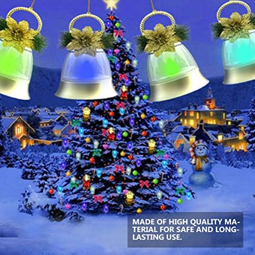 Soimiss 1pc božićno drvce zvono Svjetlo svjetlo za božićno drvce viseće svjetiljke