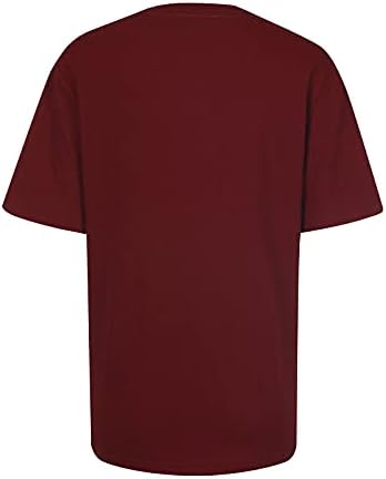 Uskrsne majice kratkih rukava za žene ležerni topovi slatke ljetne grafičke majice modna bluza s okruglim vratom s printom zeca poklon