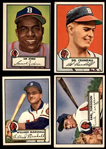 1952. Topps Boston Braves Team Set Boston Braves VG/Ex Braves