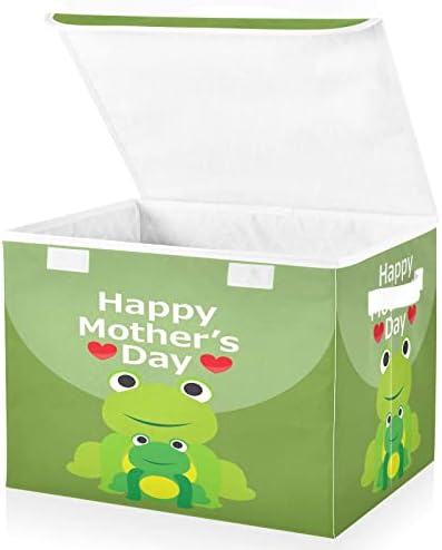 Krafig Happy Majčina Dan životinjskih žaba Preklopljiva kutija za skladištenje velikih kockica Organizatora Kontejnere Košare s ručkama