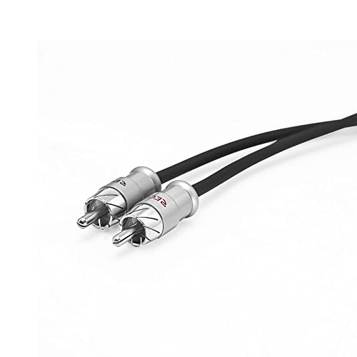 Recoil XI29 Premium 99,99% bez kisika bakar 9ft 2-kanalni RCA Audio Interconects kabel, s obrađenim mjedenim konektorima i pletenom