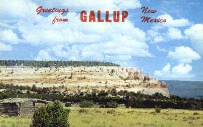 Gallup, razglednica New Mexico