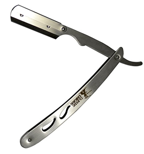 Klasični profesionalni brijač britva od nehrđajućeg čelika 102 s ravnom oštricom 100 oštrica s jednom oštricom