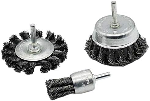 Alremo Huangxing - žičana kotača zapletena žica kotača za tešku upotrebu različitih metala duljine čekinja 200 mm, promjer žice 0,3