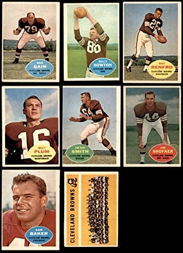 1960. Topps Cleveland Browns Team Set Cleveland Browns-FB VG+ Browns-FB