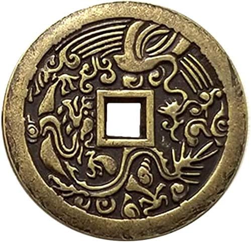 Sretno novčić feng shui i ching kovanica drevna tradicionalna kovanica komemorativna kovanica-2021 kolekcija poklon paketa kovanica