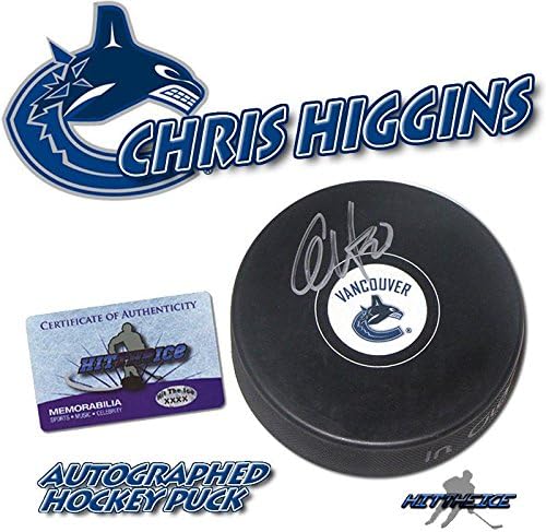 Chris Higgins potpisao je pak Vancouver Canucks s COA - novo 4-NHL Pakovi s autogramima