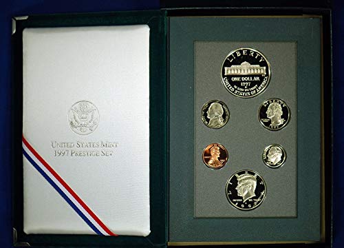 1997. S US MINT-a 6-komad prestižnog seta s botaničkim vrtom komemorativni srebrni dolar Prekrasan dokaz o dragulju