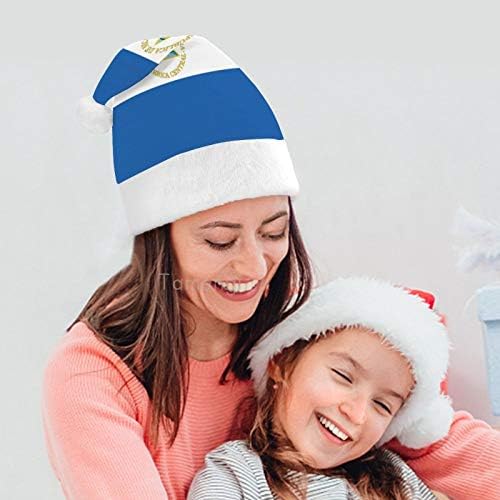 Božićni šešir Djeda Mraza, Nikaragvanski Božićni blagdanski šešir za odrasle, udobni Uniseks Božićni Šeširi za novogodišnji kostim