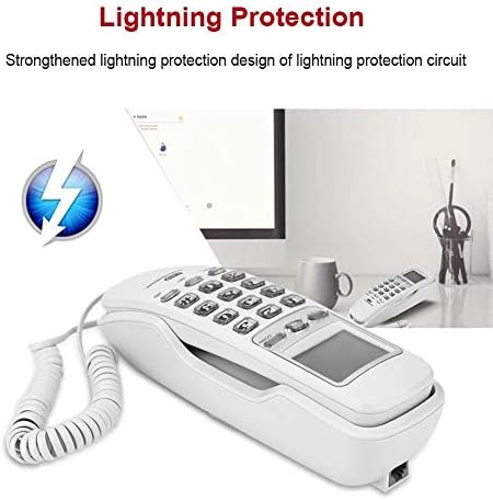 Telefon s kabelom, zidni telefon na radnoj površini s jasnim zvučnim zaslonom poziva Podrška za jedan gumb Redial za kućni ured