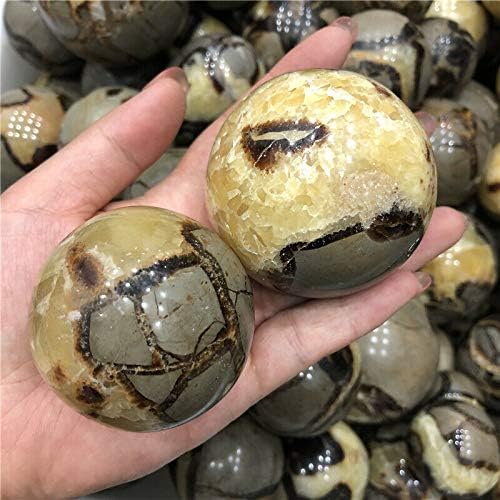 Binnanfang ac216 50 mm/60 mm 1 komad prirodni septarijski kamen sfera uzorak mineralno kamenje kugle ukras zacjeljivanje kristala zacjeljivanje
