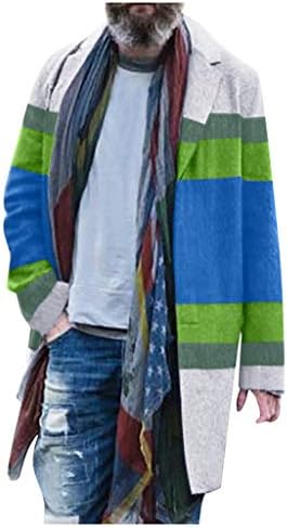 Muški ležerni gradijent kaputa cvjetni print uzorak vanjske odjeće Rainbow Orcoat