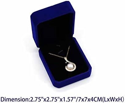Ogrlica za privjesak Fayada 2 Komadi klasični Velvet nakit poklon kutija za vjenčanje Božić Dan zahvalnosti rođendanski poklon prikazi