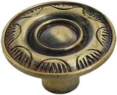 Izvlačni ormar s cvjetnim akcentima i okruglom metalnom ručkom za izvlačenje ladica i povlačenjem u Brončanoj nijansi