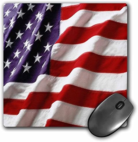 3Drose LLC 8 x 8 x 0,25 inča miša, teksturirana američka zastava