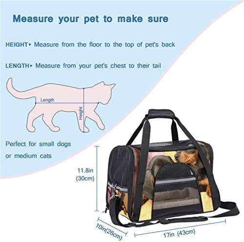 Nosač za kućne ljubimce, praktična prijenosna sklopiva putna torba za kućne ljubimce s mekim stranama, crni uzorak životinja za pse