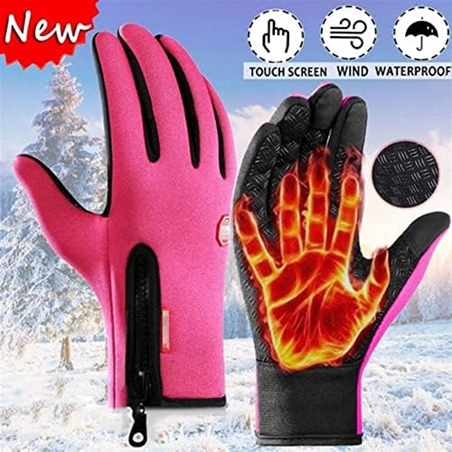 Zimske rukavice za muškarce, silikonske neklizajuće tople ženske hladne rukavice sa zaslonom osjetljivim na dodir, sportske rukavice