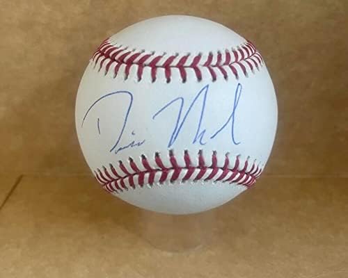 Debit Dominic Hamel Mets potpisao je autogramirani M.L. Baseball JSA SD140098