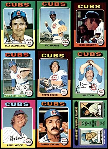 1975. Topps Chicago Cubs u blizini Team Set Chicago Cubs NM Cubs