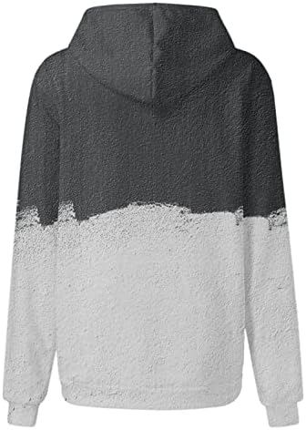 Pomotke za žene gradijentni grafički kapuljača pulover predimenzionirana kapuljača kapka s kapuljačom s kapuljačom dukserice dugih