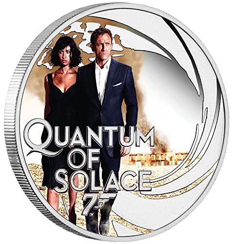 2022 de James Bond 007 PowerCoin Quantum of Solace 007 Agent Silver Coin 50 Cents Tuvalu 2022 Dokaz