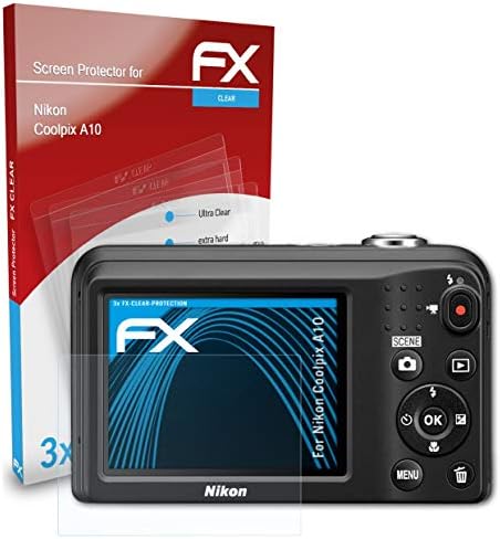 ATFOLIX Zaštita zaslona kompatibilan s Nikon Coolpix A10 zaštitnikom zaslona, ​​ultra čist FX zaštitni film