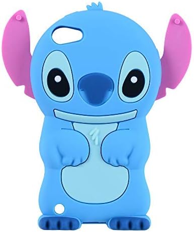 Slučaj plave boje za Apple iPod Touch 6. 5. generacija 3D crtana životinja Slatka mekana silikonska gumena naslovnica s likovima, animirani