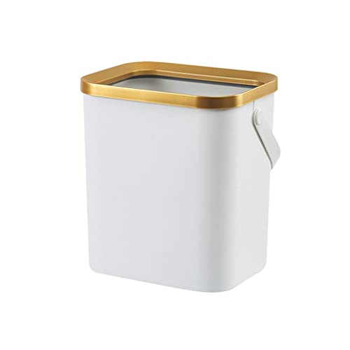 Douba Zlatna kanta za smeće za kuhinjsku kupaonicu četveronožno plastično kantu za uski smeće s poklopcem