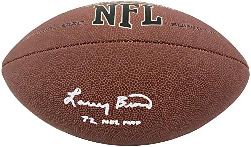 Larry Brown potpisao je Wilson Super Grip u punoj veličini NFL nogomet w/72 NFL MVP - Autografirani nogomet
