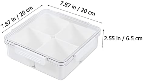 Prozirne plastične ladice za organizatore hladnjaka: 4 kompleta organizator hladnjaka s poklopcima za organiziranje kuhinje prozirne