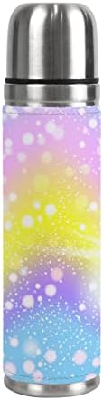Vantaso izolirana vakuumska tikvica sportska boca za vodu Galaxy zvijezde Rainbow polka točkice šalica 500 ml 17 oz za žene muškarci