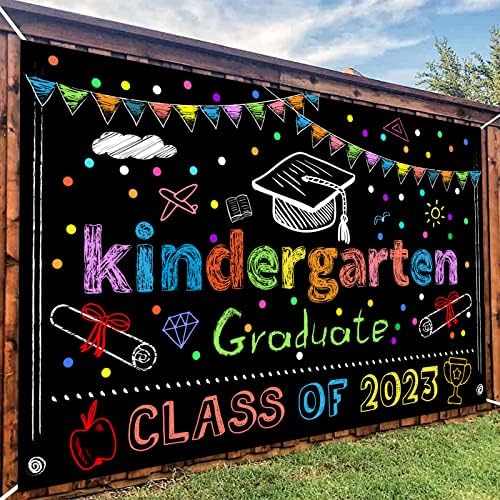 LittleLoverly vrtić diplomiranje natpisa pozadina ukrasa za zabavu klasa 2022 predškolska djeca čestitaju gradski natpis na vanjskom