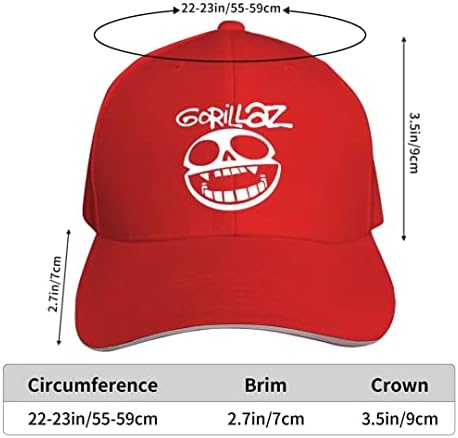 Gorillaz Cap Podesivi poliesterski modni šešir za muškarce Unisex Hip Hop Outdoor Baseball Cap