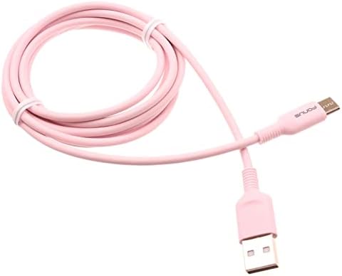 6ft USB -C kabel Brzi punjenje ružičastog punjača Snaga žice Type -C kompatibilno s Asus Zenfone 4 Pro - Zenfone 5z - Zenfone 6 - ZenFone