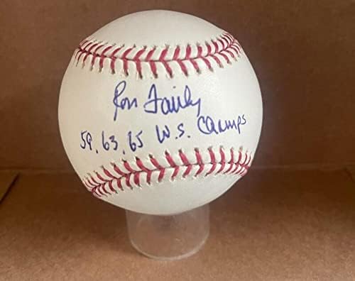 Ron je prilično 59 63 65 Champs Dodgers potpisao M.L. Baseball JSA AH66078 - Autografirani bejzbol
