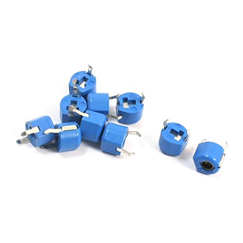 UXCELL A14052600UX1103 10 komada plava kućišta 6 mm promjera 5pf gornji podesivi trimer kondenzatori