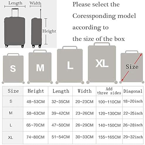 TruonngBlue modna dugačka prtljaga za zaštitni poklopac elastične kofere Organizacije pribora za prašinu 18-32 xl inč-25932