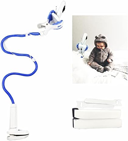 Univerzalni držač monitora za bebe s fleksibilnom dugom rukom i naramenicama za većinu monitora za bebe, bez bušenja i stabilniji