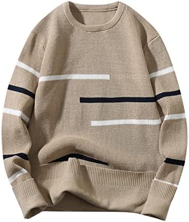 Dudubaby Fashion Casual Dugi rukavi u boji Okrugli vrat muški džemper labav pulover